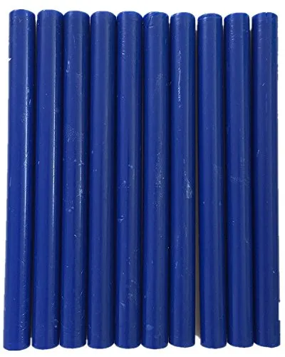 Tikwisdom 10 PCSSiegelwachs-Stangen für Heißklebepistole, blau