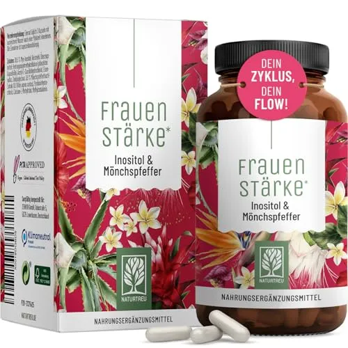 Frauenstärke: Inositol Mönchspfeffer Komplex 90 St - Arzneimittel zur Unterstützung des hormonellen Gleichgewichts, rezeptfrei erhältlich und ideal für Frauen, die ihre Gesundheit fördern möchten.