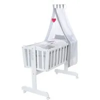 Wiegenset in Weiß, 4-teiliges Set