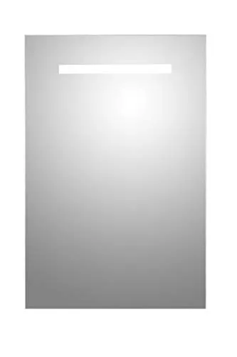 jokey LED-Lichtspiegel Primo, 40x60 silberfarben - Badspiegel mit neutralweißem Licht, ideal für präzises Make-up und Rasieren, elegant in Silber und energiesparend.