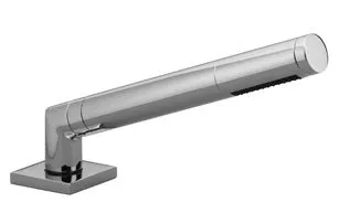 Dornbracht Schlauchbrausegarnitur für Wannenrand- und Fliesenrandmontage - Badewannenarmatur in elegantem Schwarz Matt, ideal für modernes Badezimmerdesign und bietet vielseitige Montageoptionen.