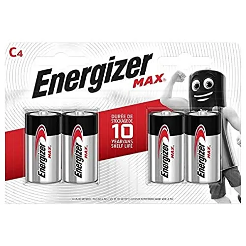 S15274 ENERGIZER C Size MAX, 4 Stück