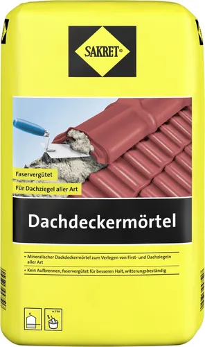 SAKRET Dachdeckermörtel 10 kg Sack rot von SAKRET