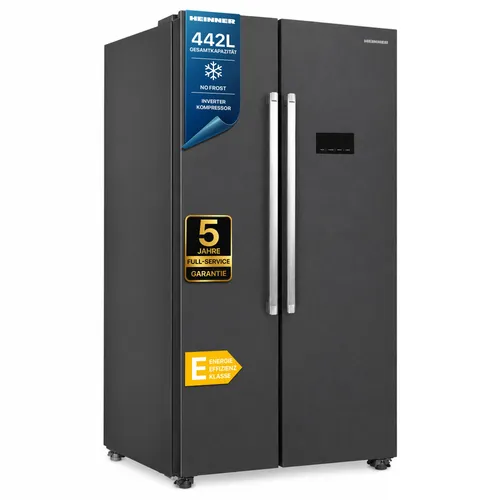 Heinner HSBS-HM442NFINVDGE++ Side-by-Side Kühlschrank 442 L