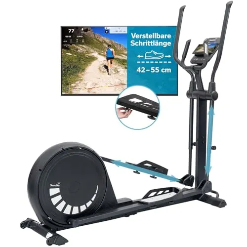 Skandika Crosstrainer Carbon P20-R | Vielseitiger Ellipsentrainer für Zuhause