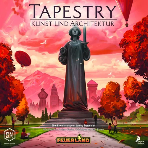 Tapestry: Kunst und Architektur - Brettspiel Erweiterung für 1-5 Spieler - Gesellschaftsspiel für ab 12 Jahre mit neuer Fortschrittsleiste, fortgeschrittenen Hauptstadttableaus und zusätzlichen Zivilisationen für noch mehr Spielspaß!