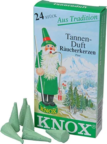 Knox Räucherkerzen/Räucherkegel – Tanne – 24 Stück/Pkg. (1, Tanne)
