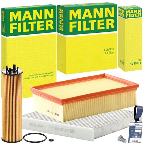 BandelOne enthält Mann Filterset passend für A3 8Y Q2 Q3 Caddy 5 Golf 8 5T T-Roc T7