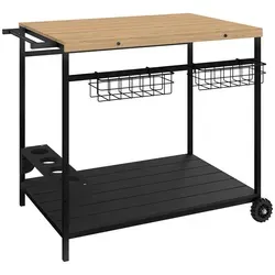 Outsunny Servierwagen aus Naturholz von Outsunny