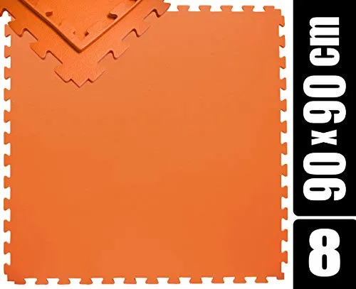 eyepower 1,2cm dick: 8x Bodenschutzmatte 90x90-6.5qm Pool Unterlage Outdoor Sportmatte Puzzlematte Pool Crosstrainer Laufband Matte Planschbecken Unterlage für Gartenpool Matten unter Swimmingpool