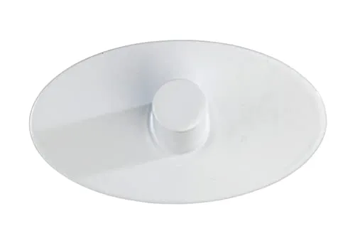 WENKO Wandhaken Piceno Weiß matt 2er Set Edelstahl - 2er Set, Badhaken, Handtuchhaken, selbstklebend, Edelstahl rostfrei, 6.5 x 3.6 x 2.8 cm, Weiß