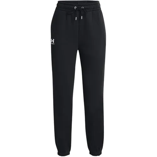 Under Armour® Trainingshose Essential Fleece Joggers schwarz S - Trainingsbekleidung aus 80% Baumwolle und 20% Polyester, ideal für Komfort und Bewegungsfreiheit beim Sport.