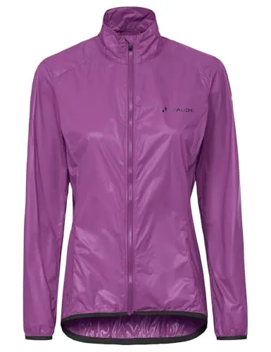 Vaude Women's Matera Air Jacket - Fahrradjacke Gr 40 lila - Windabweisende Damen-Fahrradjacke in Lila, Größe 40. Ideal für Gravel- und Rennradfahrer. Hergestellt aus hochwertigem 100% Polyamid mit DWR-Imprägnierung für optimalen Schutz.