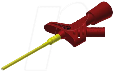 KLEPS 1600 RT - Sicherheits-Klemmprüfspitze, Greifzange, 2 mm, rot