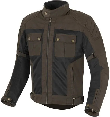 Merlin Shenstone Motorrad Wachsjacke, braun, Größe S für Männer - Motorradjacke mit abnehmbarer Reissa® Active® Membran, große Lüftungspaneele und D3O® Protektoren für optimalen Schutz und Komfort.