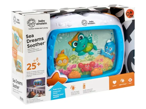 Baby Einstein Nachtlicht Sea Dreams mit Fernbedienung - Nachtlichter für Kinder, bietet eine beruhigende Einschlafhilfe mit bunten Lichteffekten und praktischer Fernbedienung für eine stressfreie Nutzung.