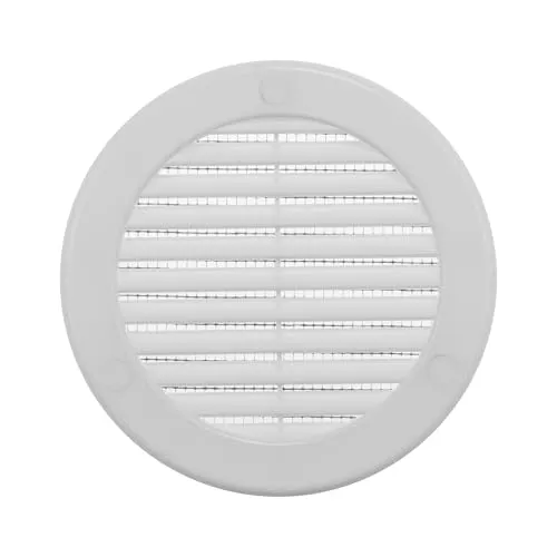 Vent Systems Weiß Lüftungsgitter Rund 100mm – Kunststoff Belüftungsgitter mit Insektenschutz – Gitterabdeckung – HVAC-Lüftungsöffnungen für Badezimmer, Heimbüro, Küche - Lüftung Abdeckung