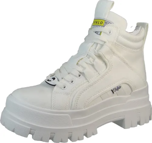 Buffalo Damenschuhe Stiefel Schnürer Weiß, Schuhgröße 40 EU in weiß von Buffalo