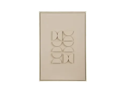 Mica Decorations Wanddekoobjekt Hellgrau 60x40 cm - Das moderne Wanddekoobjekt von Mica Decorations in Hellgrau mit subtilen Reliefstrukturen bringt Ruhe und Eleganz in jeden Raum.