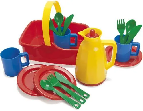 Picknickkorb f. 3 Pers., 18tlg., a. Ks