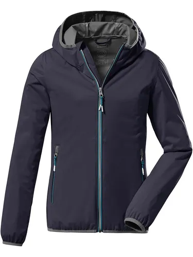 Killtec Softshelljacke Dunkelblau Größe 152 für Kinder - Funktionsjacken für Kinder - wasserdicht mit einer Wassersäule von 10.000 mm, ideal für Outdoor-Abenteuer.