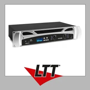 Vonyx VPA 300 Verstärker mit Bluetooth, USB und SD - Leistungsverstärker mit 300 W RMS, Bluetooth, USB und SD für kabellose Musikstreaming, ideal für Partys und Events.