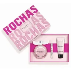 Rochas Mademoiselle Eau De Parfum Spray 90ml Set - Eau de Parfum Set mit 3 exklusiven Artikeln, ideal als Geschenk. Sinnlicher Duft mit blumigen und holzigen Noten, perfekt für besondere Anlässe oder den Alltag.