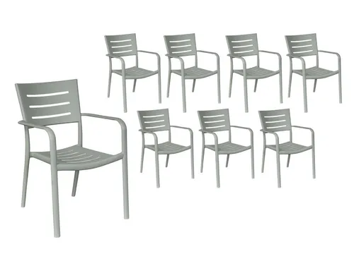 LC Garden Vesta Stapelstuhl – Moderner Gartenstuhl 52,5x53x79cm (8 St) - Der LC Garden Vesta Stapelstuhl ist leicht, stapelbar und ideal für Balkon, Terrasse oder Garten. Robustes Design aus hochwertigem Kunststoff, wetterbeständig und platzsparend. Perfekt für entspannte Stunden im Freien!