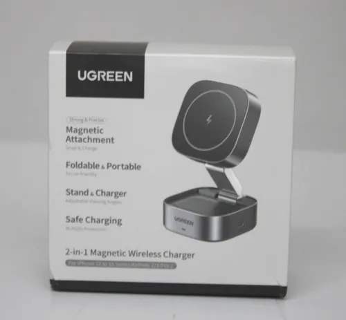 Produktbild UGREEN MagFlow 2 in 1 iPhone Ladestation