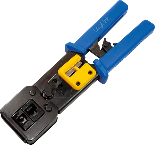 LOGILINK WZ0037 - Crimpzange für RJ11/12/45 + Pass Through Steckverbinder