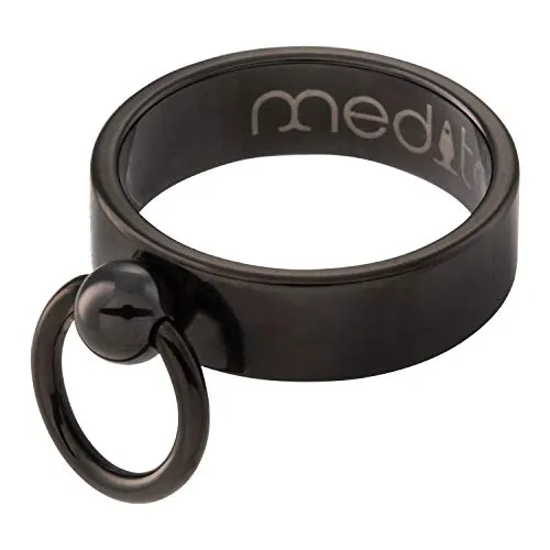 meditoys Ring der O - Klassische Ausführung in PVD Black - Ringe in Bijouterie, aus hochwertigem Titan gefertigt, ideal für höchste Beanspruchungen und Made in Germany.