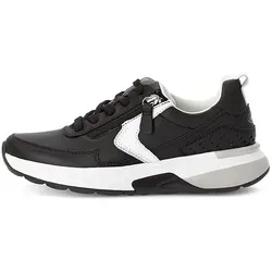 Gabor Leder-Sneakers Schwarz in schwarz von Gabor