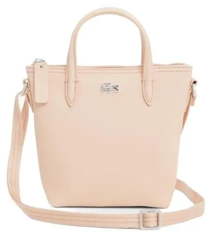 Lacoste Mini-Tote L.12.12 Concept - Kompakte Henkeltasche - Elegante LACOSTE Umhängetasche aus recyceltem Material, ideal für den Alltag. Mit praktischem Reißverschluss und verstellbarem Schulterriemen für optimalen Tragekomfort.