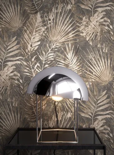 Newroom Vliestapete - Tropischer Dschungel in Braun und Beige - Moderne Vliestapete im Dschungel-Design mit Monstera-Motiven, ideal für Wohnzimmer und Schlafzimmer. Wasser- und dampfbeständig sowie waschbeständig für einfache Pflege.