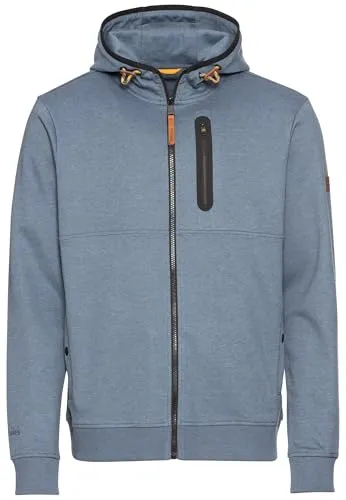 camel active Herren Sweatjacke mit Kapuze Jeans Blau Menswear-XXL
