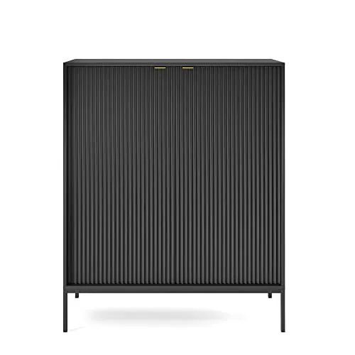 Produktbild Selsey Highboard Vellore, schwarz, 104x125 cm