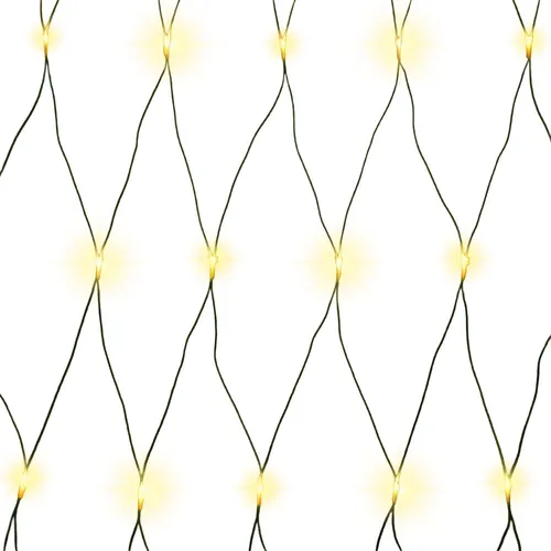 Gartenpirat LED-Lichternetz 2x2 m mit Timer-Funktion in gold von Gartenpirat