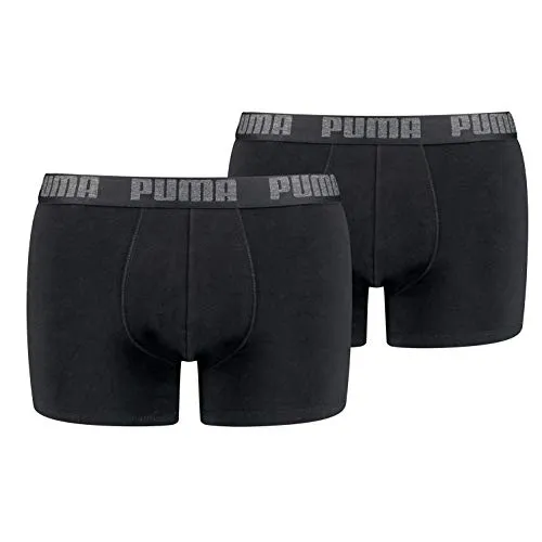 PUMA 2 er Pack Boxer Boxershorts Men Herren Unterhose Pant Unterwäsche, Farbe:230 - Black/Black, Bekleidungsgröße:XL