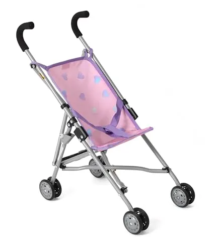Bayer Chic 2000 - Puppenbuggy Roma, Puppenwagen, Mini-Buggy, Herzchen lila