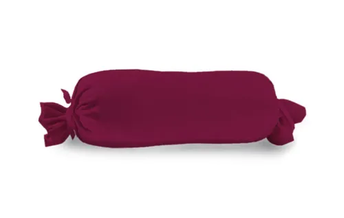 Vario Kissenbezug Jersey für Nackenrolle, bordeaux, 15 x 40 cm