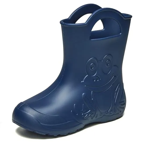 Ladeheid Eva federleichte Kinder Gummistiefel für Jungen und Mädchen Regenschuhe LA-CA-01 Marineblau, 28/29 EU