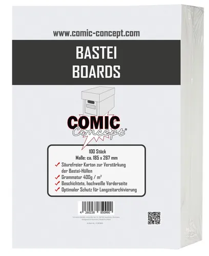 Comic Concept Bastei Boards (185 x 267 mm) (100 Stück) von Comic Concept
