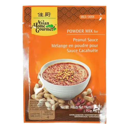 AHG Würzpaste Erdnuss Sauce Mix 50g Satesauce Satay Satee Sauce Asian Home Gourm
