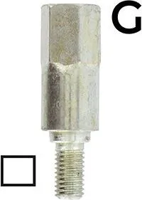 Adapter Quadrat Ø: 6 mm – Wird mit unserem Universal-Winkelkopf 1602042, Baumschere 1603093 und Universal-Sägeblatt 1801000 montiert
