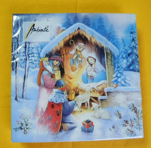 Servietten Krippe Weihnachten 1 Packung Motivservietten drei heilige Könige B 20