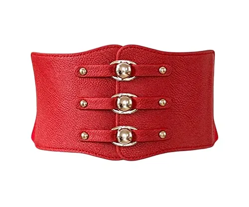 Diyafas Damen Elastischer Kleidergürtel Breiter Gürtel Frauen Taillengürtel Korsett