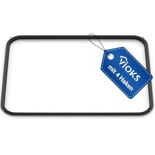 VIOKS Türdichtung Backofendichtung 44x33 cm Ersatz für AEG 387194510/5 3871945105 8996619265078 Backofen Gummidichtung Rundum 4 Haken -Dichtung für Backofentür Electrolux Juno AEG Competence Backofen