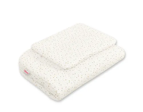 Babybettwäscheset mit Füllung, 2-teilig, 75x100cm NEWBORN - mini golden stars