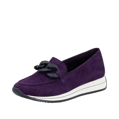 Remonte Damen D0H10 Slipper in Rosa, 39 EU - Hochwertige Slipper aus echtem Leder mit Lite n Soft-Technologie und herausnehmbarer Einlegesohle für optimalen Tragekomfort.