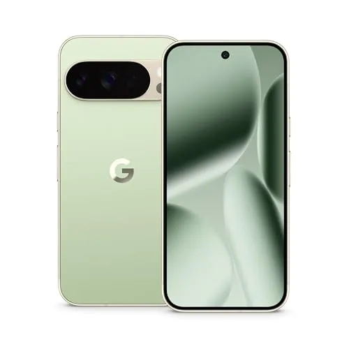 Google Pixel 10 Pro – Android-Smartphone ohne SIM-Lock, mit Gemini, Dreifach-Rückkamerasystem, mehr als 24 Stunden Akkulaufzeit und 6,3 Zoll großem Super Actua-Display – Jade, 256GB